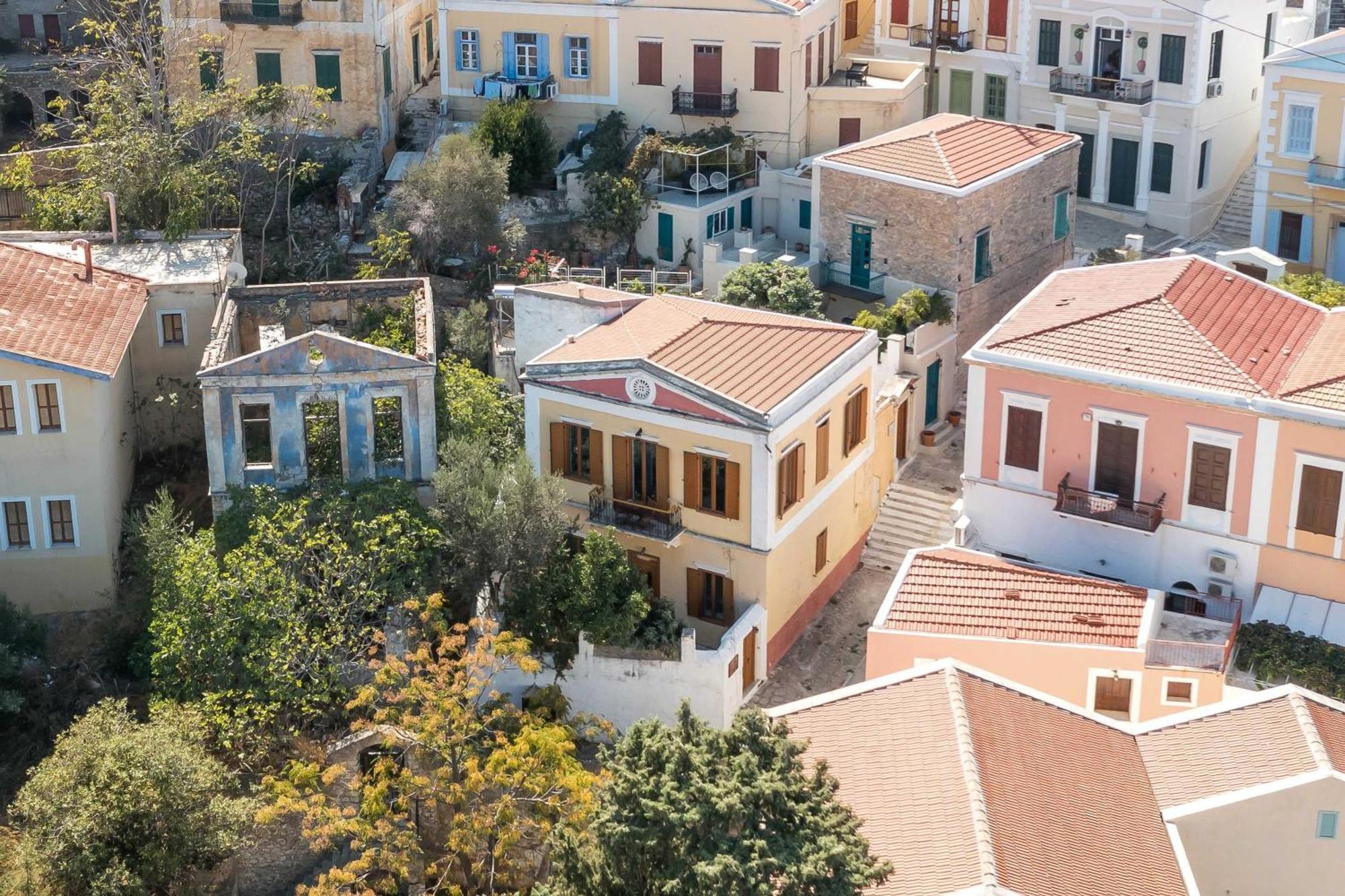 Galini Kali Strata Villa Szími Kültér fotó